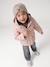 Bonnet fille en maille côtelée avec noeud fantaisie beige chiné+cannelle+vieux rose - vertbaudet enfant 