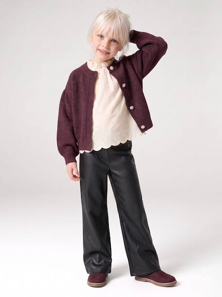 Legging fille slim long noir - vertbaudet enfant 