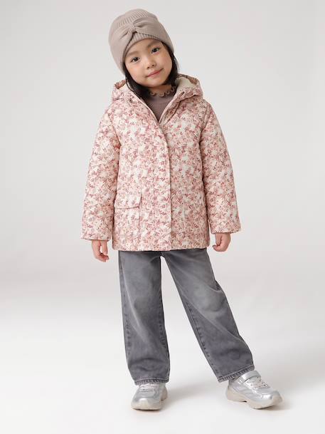 Lined raincoat for girls vanilla - vertbaudet enfant 