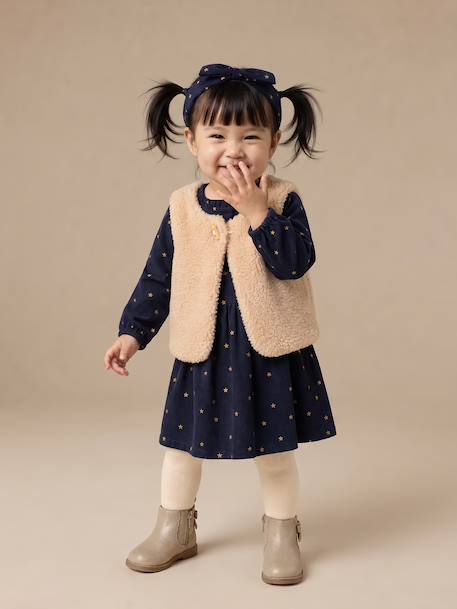 Dress set for baby girls navy blue - vertbaudet enfant 