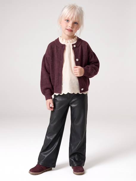Legging fille slim long noir - vertbaudet enfant 