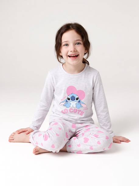 Pyjama Lilo et Stitch fille gris chiné - vertbaudet enfant 