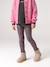 Legging fille doublé maille polaire bois de rose+encre+gris foncé+marron imprimé - vertbaudet enfant 