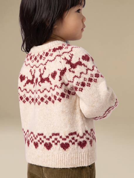 Pull bébé fille manches longues vanille - vertbaudet enfant 