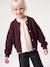 Cardigan with jewel buttons for girls plum - vertbaudet enfant 