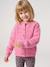 Gilet fille loose maille mousseuse bleu pétrole+gris chiné+menthe+rose+violine - vertbaudet enfant 