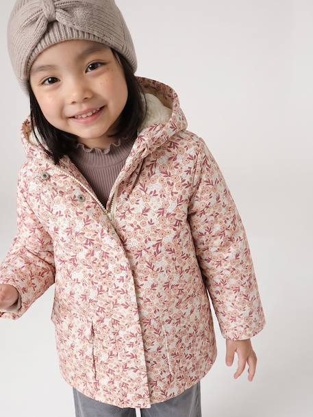 Lined raincoat for girls vanilla - vertbaudet enfant 