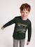 T-shirt manches longues garçon marine+vert - vertbaudet enfant 