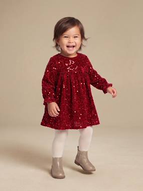Long-sleeved dress for baby girls - vertbaudet enfant