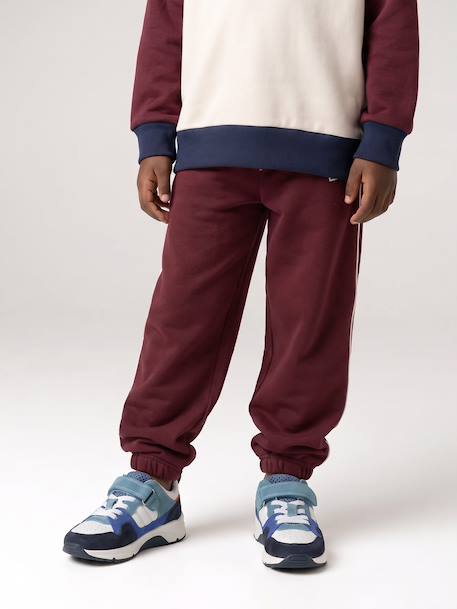 Pantalon de jogging garçon bordeaux+gris ardoise - vertbaudet enfant 