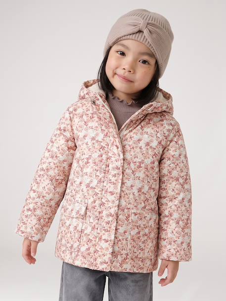 Lined raincoat for girls vanilla - vertbaudet enfant 