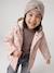 Bonnet fille en maille côtelée avec noeud fantaisie beige chiné+cannelle+vieux rose - vertbaudet enfant 