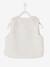 Gilet sans manches fille fausse fourrure BLANC CLAIR UNI+marron imprimé - vertbaudet enfant 