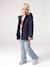 3-in-1 detachable parka for girls blush+navy blue - vertbaudet enfant 