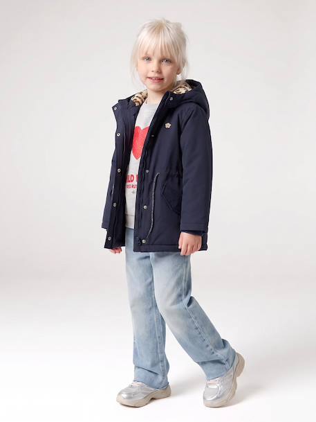 Parka 3 en 1 fille amovible blush+marine - vertbaudet enfant 