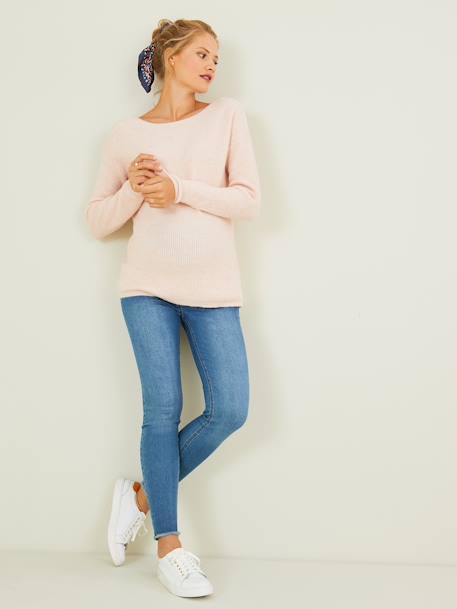 Jean de grossesse skinny effiloché Denim bleached - vertbaudet enfant 