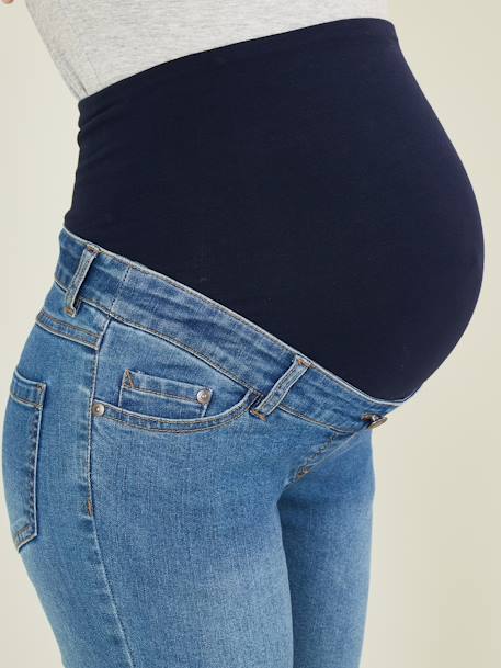 Jean de grossesse skinny effiloché Denim bleached - vertbaudet enfant 