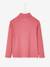 T-shirt col roulé Basics fille motif chat irisé poitrine encre+gris chiné+rose airelle - vertbaudet enfant 