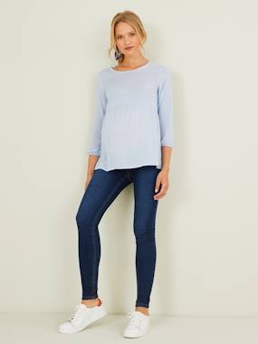 Maternity-Jeans-Skinny Leg Jeans with Narrow Belly Band, for Maternity