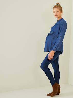 Maternity-Jeans-Skinny Leg Jeans in Stretch Denim for Maternity