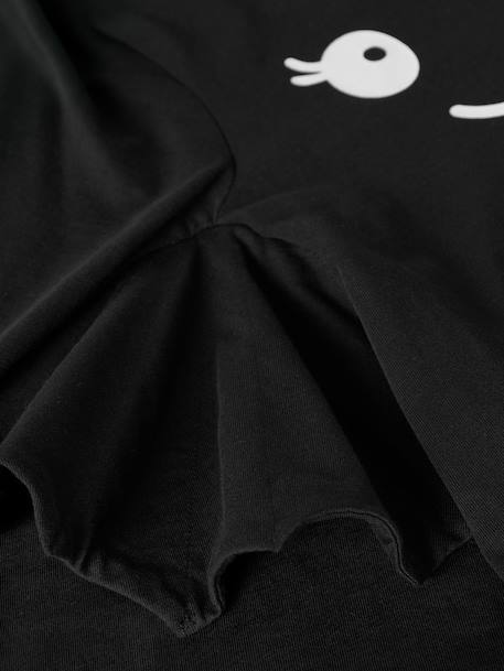 Long-sleeved batwing dress with appliquéd ears Name It for girls black - vertbaudet enfant 