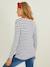 T-shirt marinière de grossesse et d'allaitement Blanc clair rayé marine+Blanc rayé rouge - vertbaudet enfant 