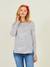 T-shirt marinière de grossesse et d'allaitement Blanc clair rayé marine+Blanc rayé rouge - vertbaudet enfant 