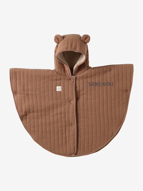 Cosy baby cape with ears cappuccino - vertbaudet enfant 