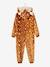 Plush-effect Reindeer Onesie for Girls Brown/Print - vertbaudet enfant 