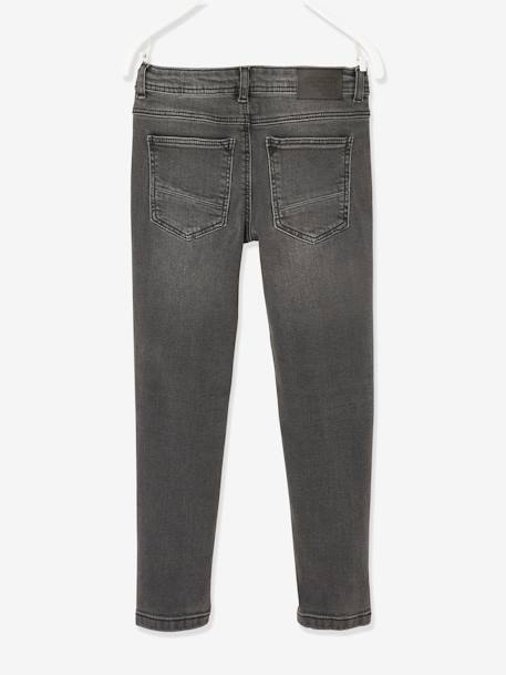 Jean garçon slim morphologique FIN denim black+DENIM BRUT+denim gris+DENIM GRIS FONCE+double stone+STONE - vertbaudet enfant 