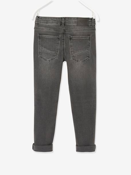 Jean garçon slim morphologique MEDIUM denim black+DENIM BRUT+denim gris+DENIM GRIS FONCE+double stone+STONE - vertbaudet enfant 