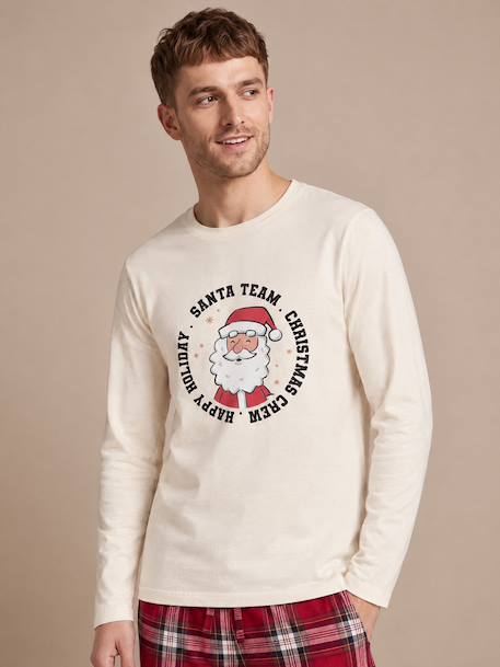 Pyjama homme Capsule Famille écru - vertbaudet enfant 