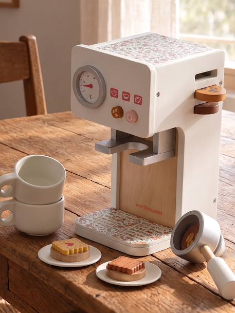 Retro wooden coffee machine Flower FSC®100% rose - vertbaudet enfant 