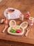 FSC®100% wooden doll mealtime set rose - vertbaudet enfant 