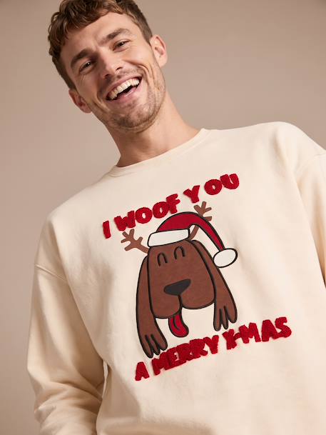 Men's Christmas sweatshirt vanilla - vertbaudet enfant 