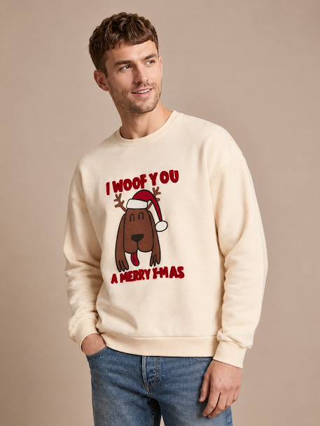 Men's Christmas sweatshirt vanilla - vertbaudet enfant 