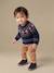 Jacquard knit jumper with long sleeves for baby boys navy blue - vertbaudet enfant 
