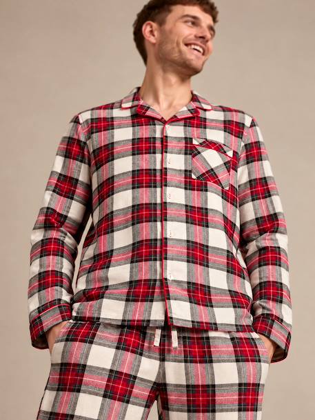 Pyjama homme flanelle Capsule Famille rouge - vertbaudet enfant 