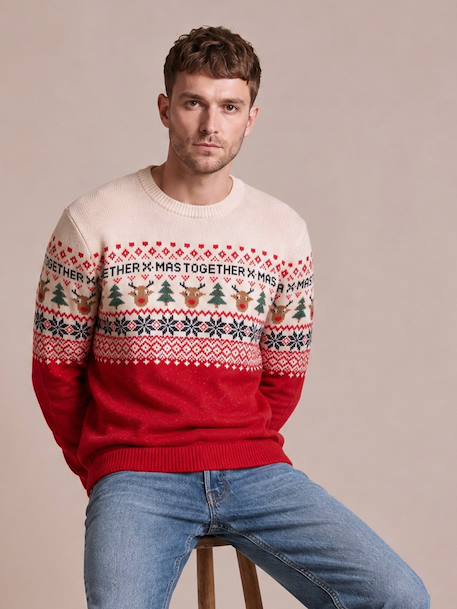 Christmas jumper Family capsule red - vertbaudet enfant 
