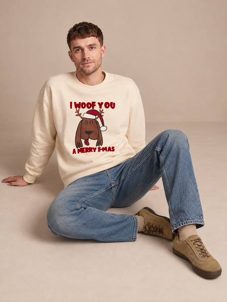Men's Christmas sweatshirt vanilla - vertbaudet enfant 