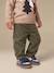 Corduroy trousers for baby boys khaki+navy blue - vertbaudet enfant 