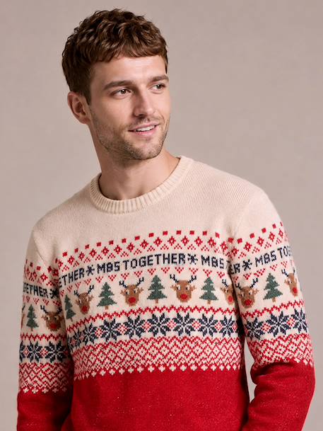 Christmas jumper Family capsule red - vertbaudet enfant 