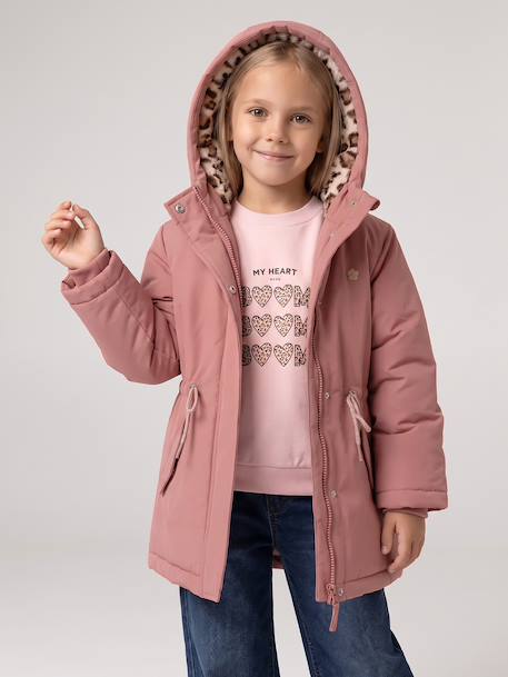 Parka 3 en 1 fille amovible blush+marine - vertbaudet enfant 