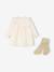 Ensemble robe et collants bébé fille écru - vertbaudet enfant 