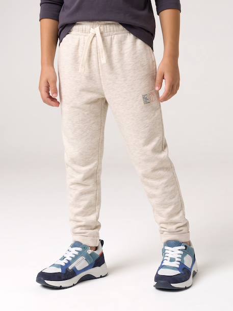 Pantalon de jogging garçon blanc chiné - vertbaudet enfant 
