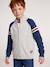 Zip-up cardigan with high neck for boys marl grey - vertbaudet enfant 