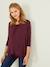 T-shirt grossesse et allaitement pans croisés Aubergine - vertbaudet enfant 