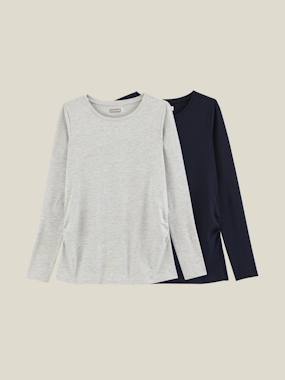 Pack of 2 Long Sleeve Tops for Maternity - vertbaudet enfant