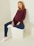 T-shirt grossesse et allaitement pans croisés Aubergine - vertbaudet enfant 