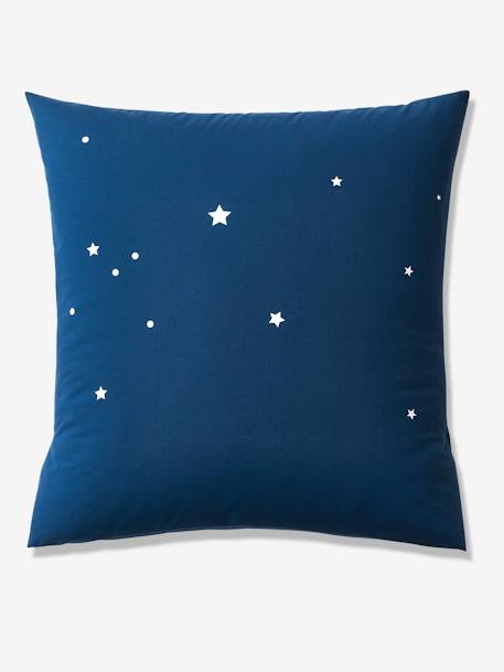 Duvet Cover + Pillowcase Set for Children, Glow-in-the-Dark Details, POLAR BEAR Dark Blue - vertbaudet enfant 
